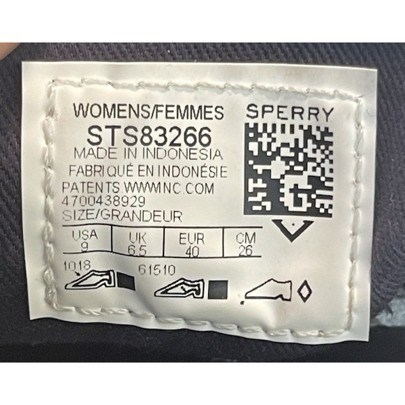 Sperry + Vineyard Vines Topsider Women's nautical Multi Color Boat Shoes Size 9 - Picture 11 of 12